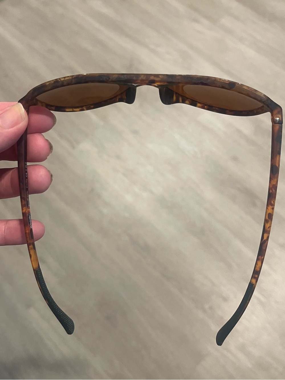 Goodr Mach G Sunglasses Amelia Earhart Ghosted Me Tortoiseshell Brown Aviator - Picture 5 of 7